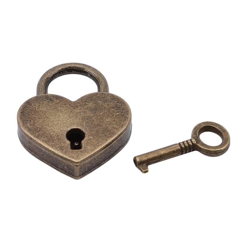 Vintage Heart Lock - Cadenas de Valise – vue 3 – Yokabag