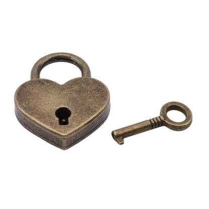 Vintage Heart Lock - Cadenas de Valise – vue 3 – Yokabag