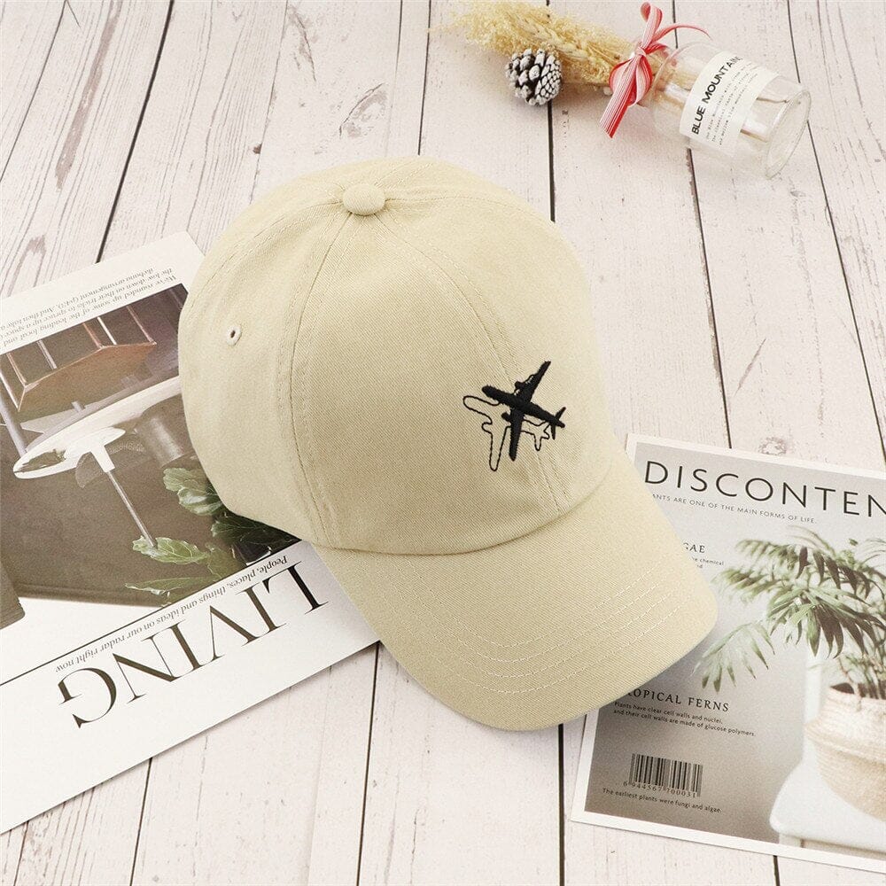 Casquette Avion - Prête pour l'embarquement Rouge – vue 3 – Yokabag