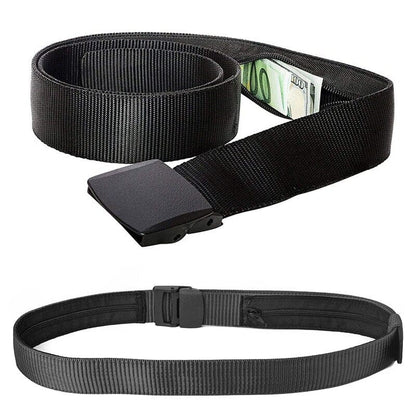 Ceinture de Voyage Cache-Billets - Sécurisé (Noir)