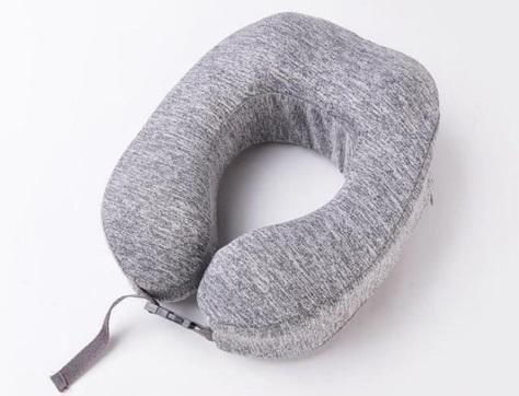 Coussin de Voyage Confort Cervical Gris Clair – vue 2 – Yokabag