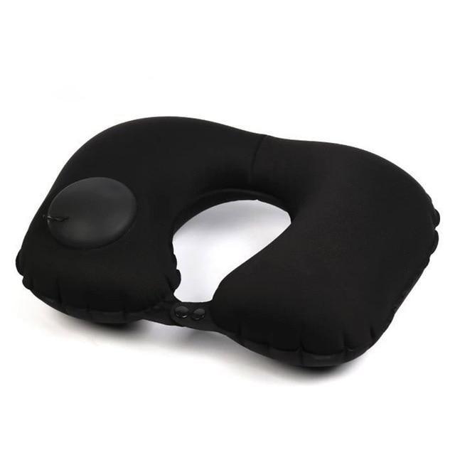 Coussin de Voyage Air Pillow - Explorez avec Confort Noir – vue 3 – Yokabag