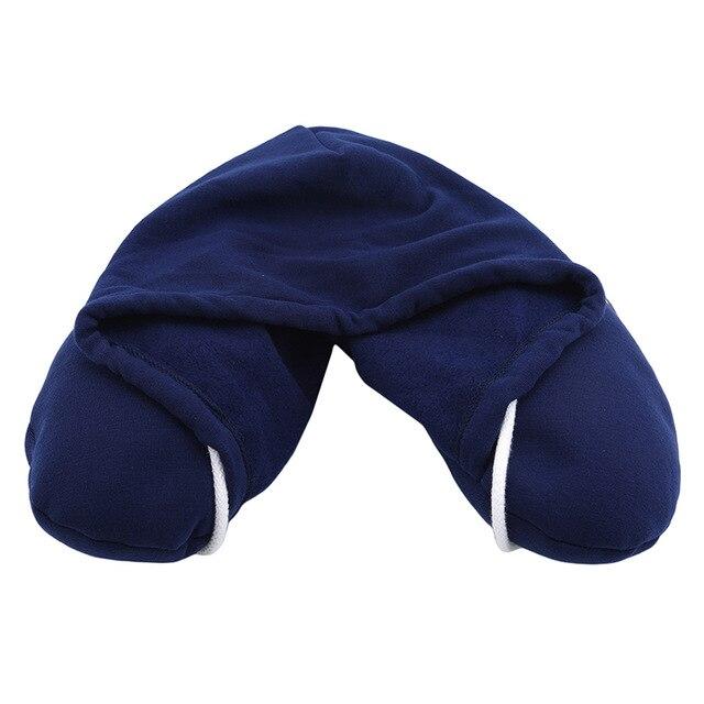 Coussin de Voyage - Hoodie Bleu Marine – vue 2 – Yokabag