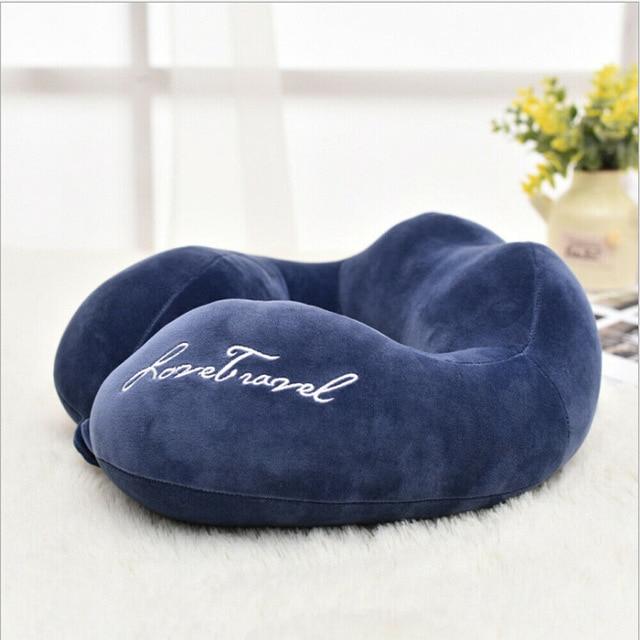 Coussin de Voyage - Explorez avec Passion Bleu Marine – vue 3 – Yokabag