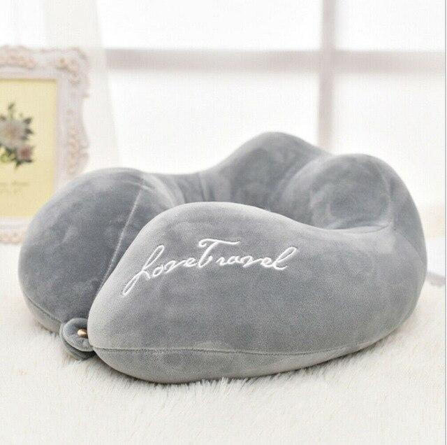 Coussin de Voyage - Explorez avec Passion Gris – vue 2 – Yokabag