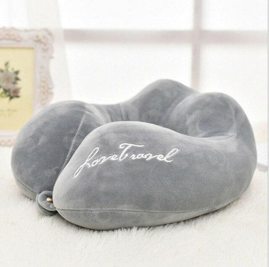 Coussin de Voyage - Explorez avec Passion Gris – vue 2 – Yokabag