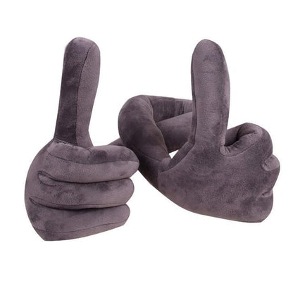 Coussin de Voyage Mains Gris – vue 3 – Yokabag