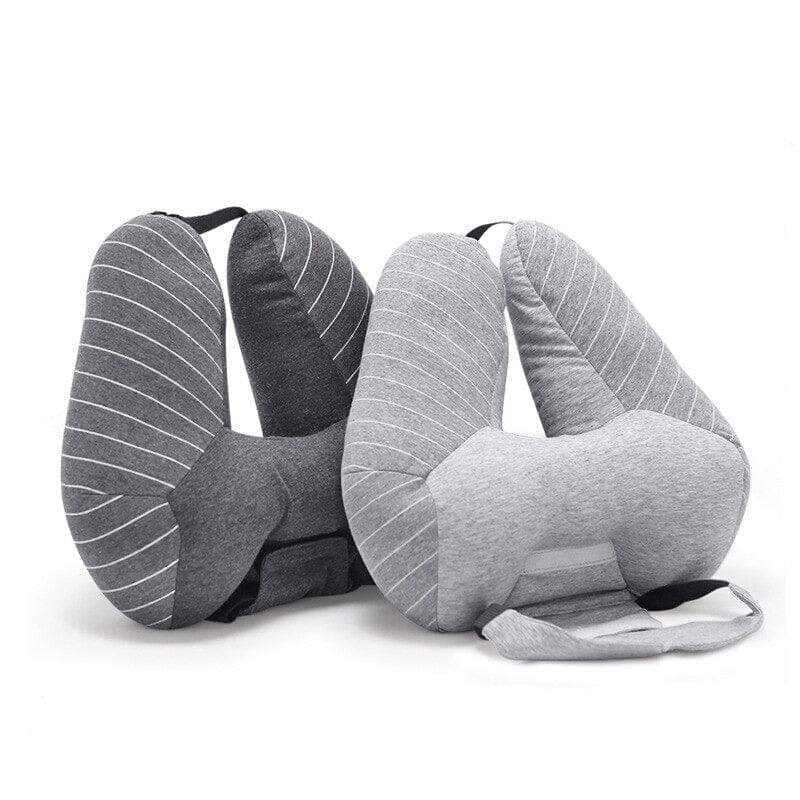 Set de Voyage Confortable - Masque de Sommeil et Coussin de Gris – vue 2 – Yokabag