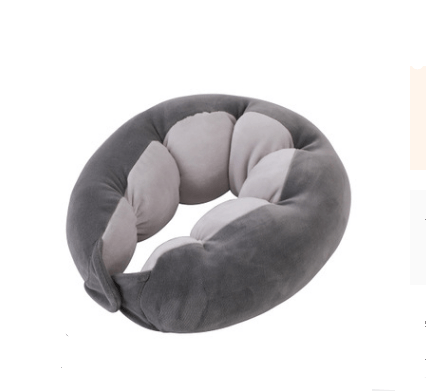 Coussin de Voyage en Mousse Repose-Tête Gris – vue 2 – Yokabag
