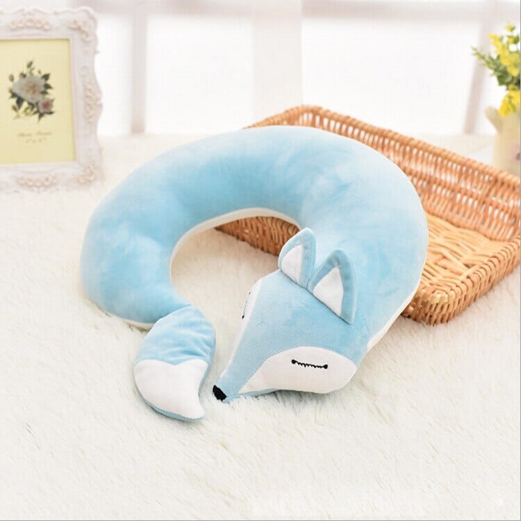 Renard Coussin de Voyage Rose – vue 4 – Yokabag