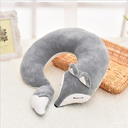 Renard Coussin de Voyage Gris – vue 3 – Yokabag