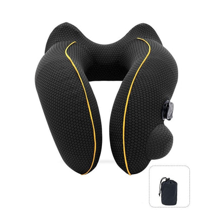 Coussin de Voyage Gonflable - Repose-Tête Noir – Yokabag
