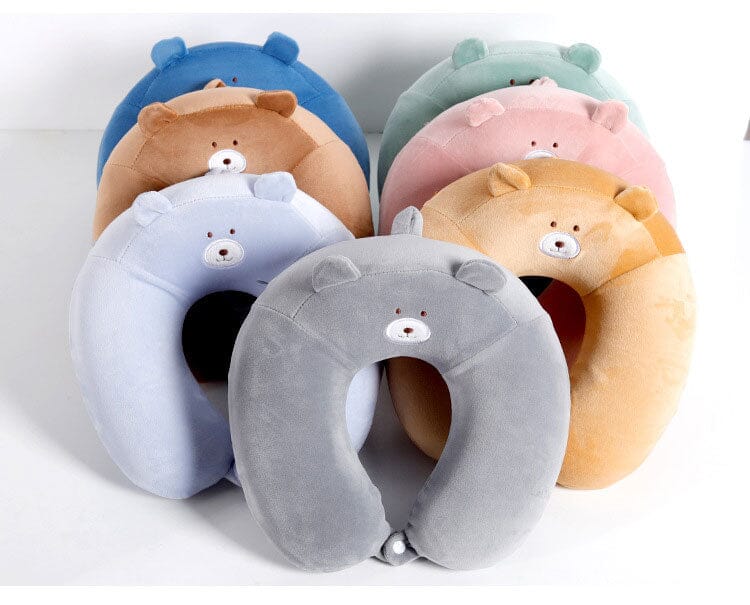 Coussin de Voyage Mémoire de Forme Enfant Ours – vue 11 – Yokabag