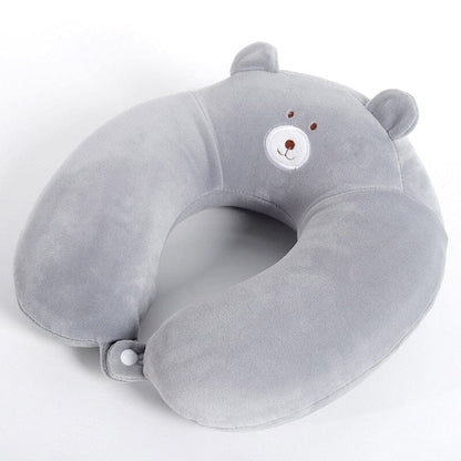 Coussin de Voyage Mémoire de Forme Enfant Ours - Explorer en tout confort