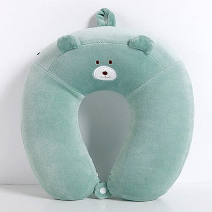 Coussin de Voyage Mémoire de Forme Enfant Ours Rose – vue 5 – Yokabag