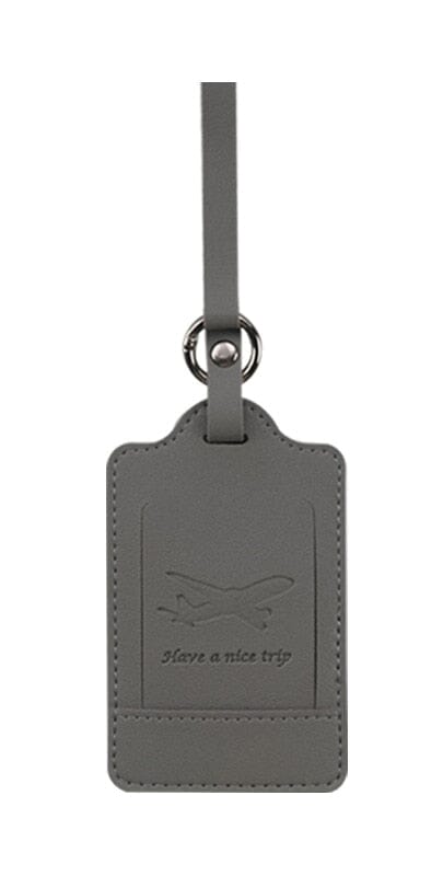 Étiquette Bagage Avion - Bon voyage Rouge – vue 4 – Yokabag