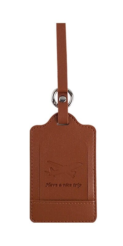 Étiquette Bagage Avion - Bon voyage Bleu – vue 2 – Yokabag