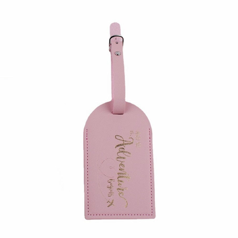 Étiquette Bagage Avion- Ready for Adventure Rose – vue 3 – Yokabag