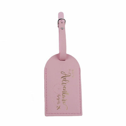 Étiquette Bagage Avion- Ready for Adventure Rose – vue 3 – Yokabag