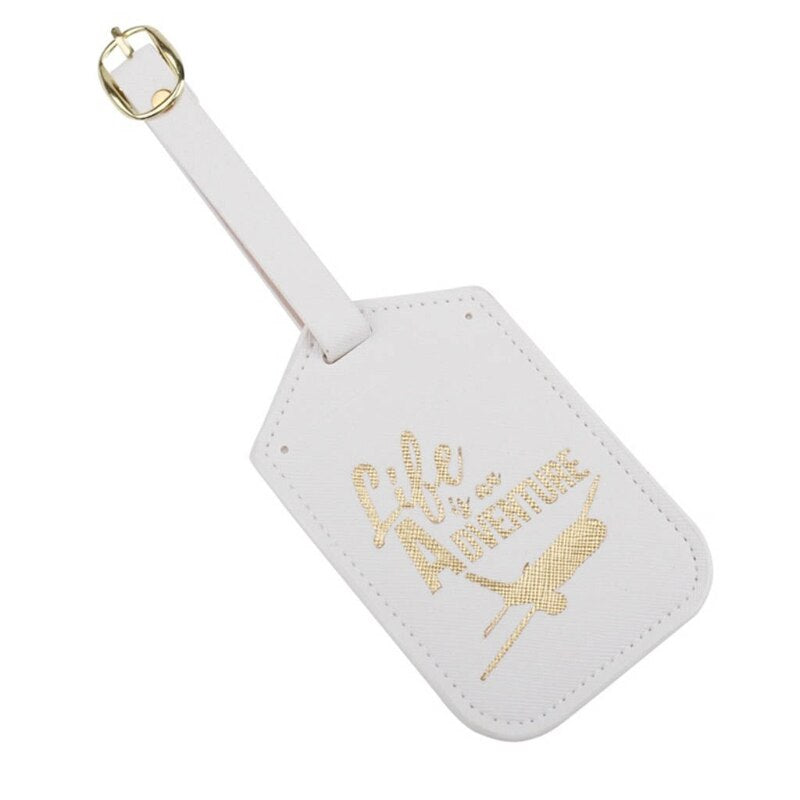 Étiquette pour Bagage - Life Is An Adventure Blanc – vue 2 – Yokabag