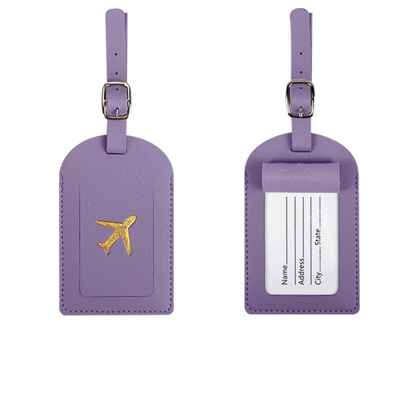 Étiquette Bagage - Avion Gold Noir – vue 2 – Yokabag