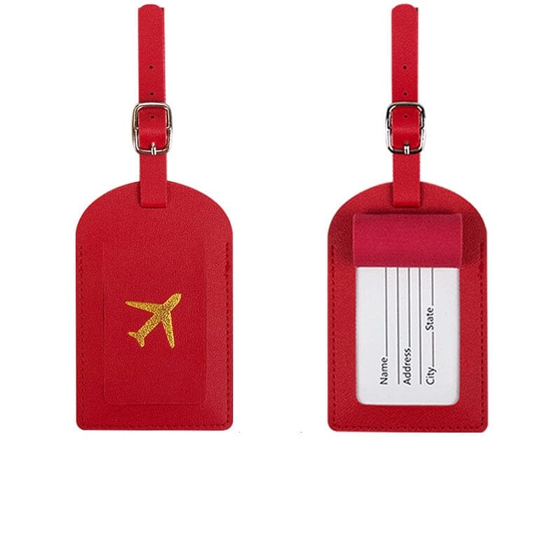 Étiquette Bagage - Avion Gold Bleu Marine – vue 4 – Yokabag
