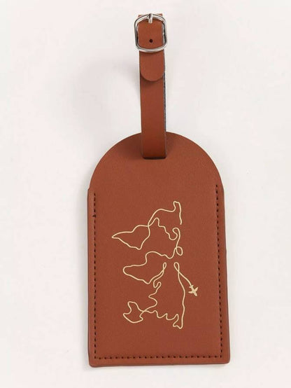 Étiquette Bagage - Carte du Monde – vue 5 – Yokabag