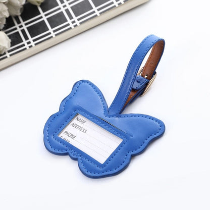 Étiquette Bagage - Monde Papillon Dark Blue – vue 4 – Yokabag