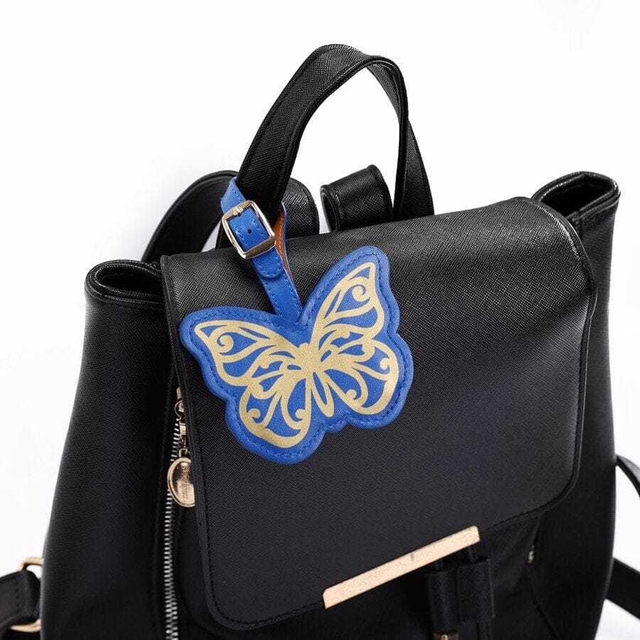 Étiquette Bagage - Monde Papillon Black – vue 6 – Yokabag