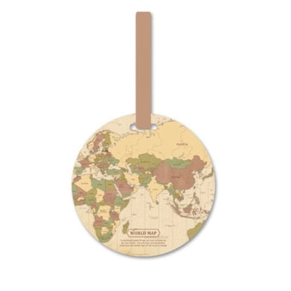 Étiquette Bagage - World Map Adventure Camel – vue 2 – Yokabag