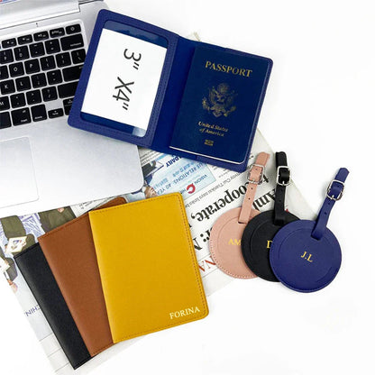 Étiquette Bagage et Étui Passeport de Voyage Rose – vue 3 – Yokabag