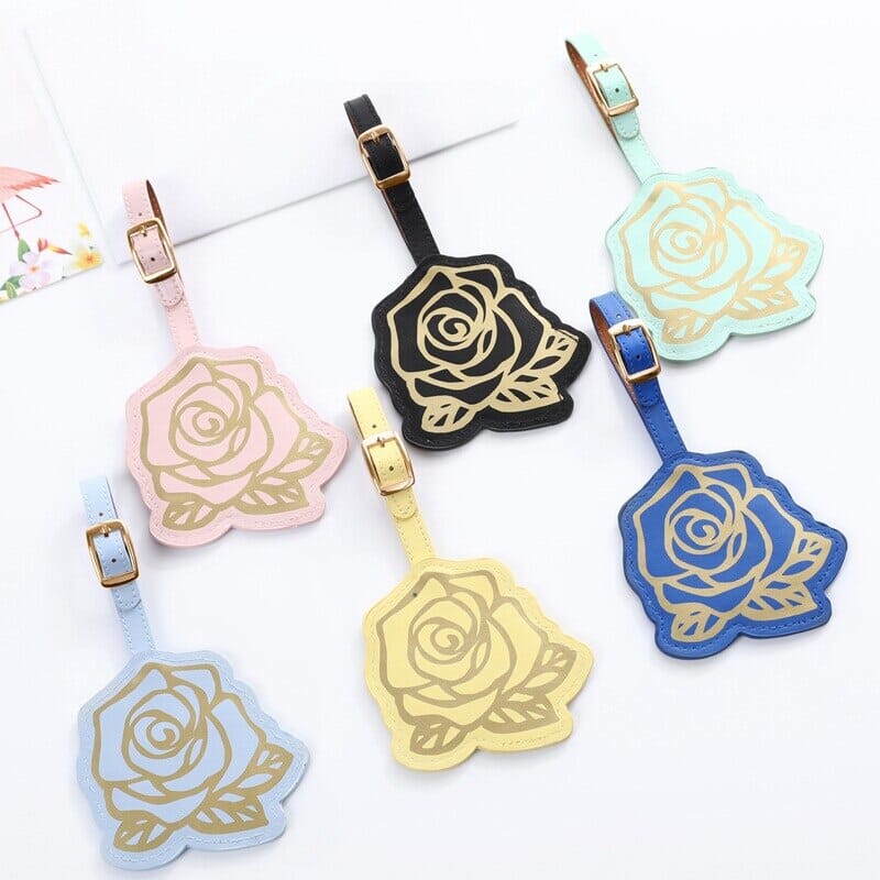 Étiquette de Bagage pour Femme en Rose Noir – vue 2 – Yokabag