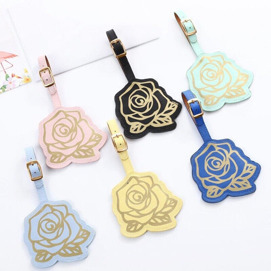 Étiquette de Bagage pour Femme en Rose Noir – vue 2 – Yokabag