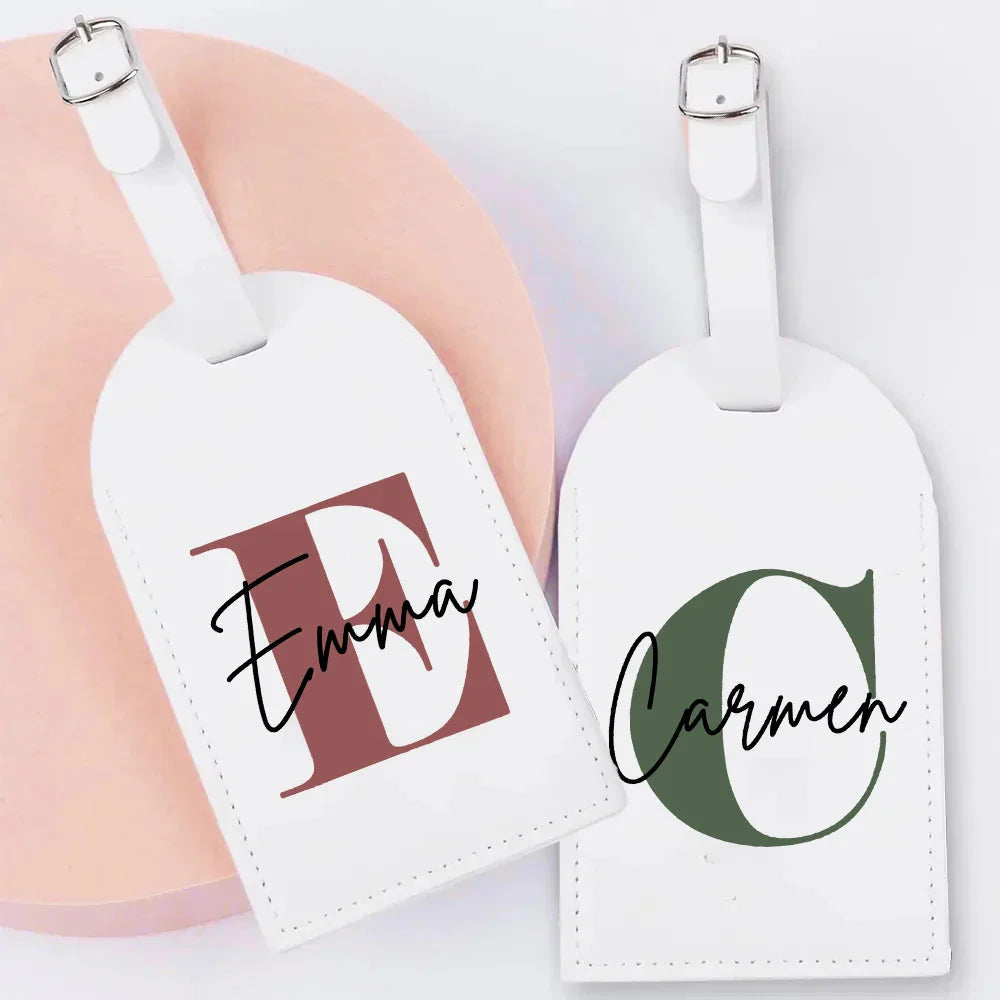 Étiquette de Bagage Personnalisée Rose – vue 2 – Yokabag