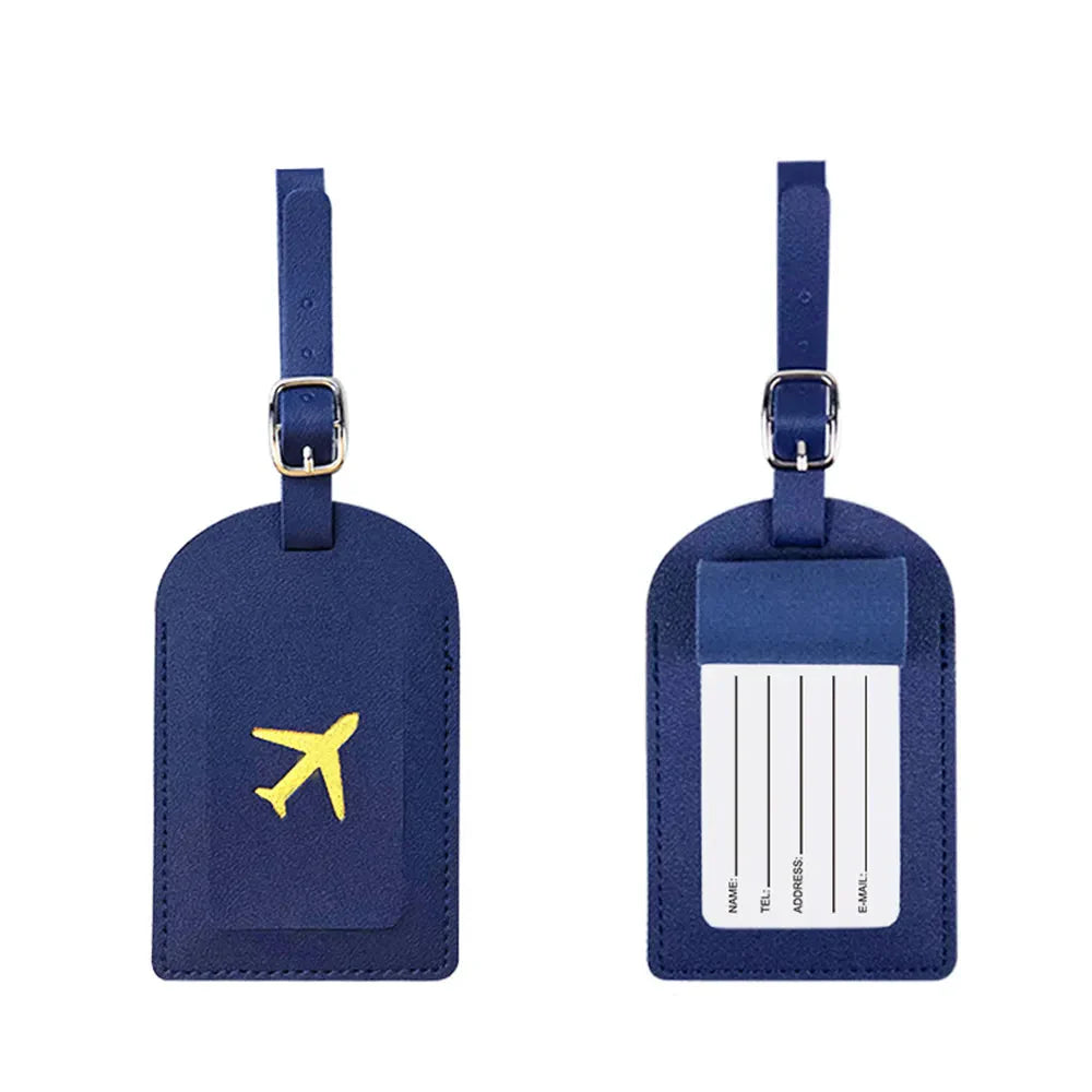 Étiquette Bagage de Voyage Personnalisée - Avion Turquoise – vue 3 – Yokabag