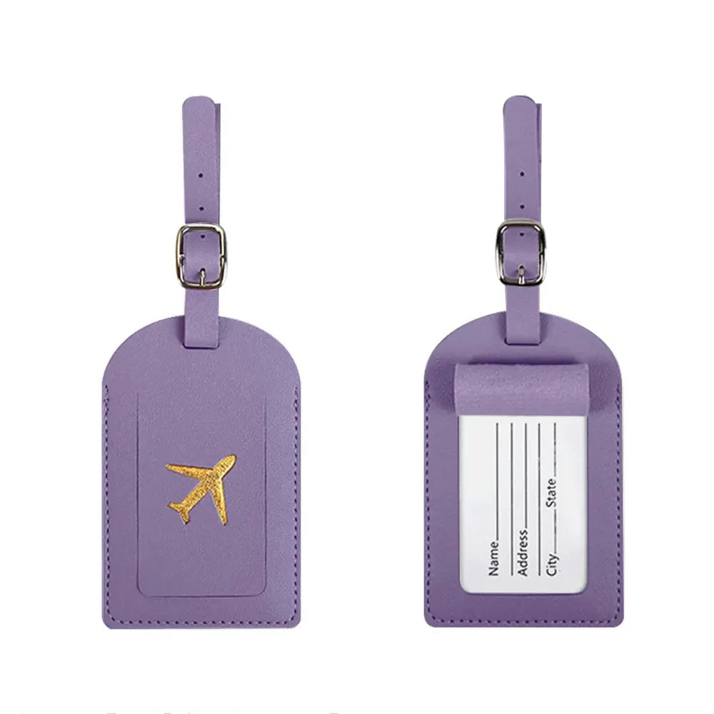 Étiquette Bagage de Voyage Personnalisée - Avion Gris – vue 4 – Yokabag