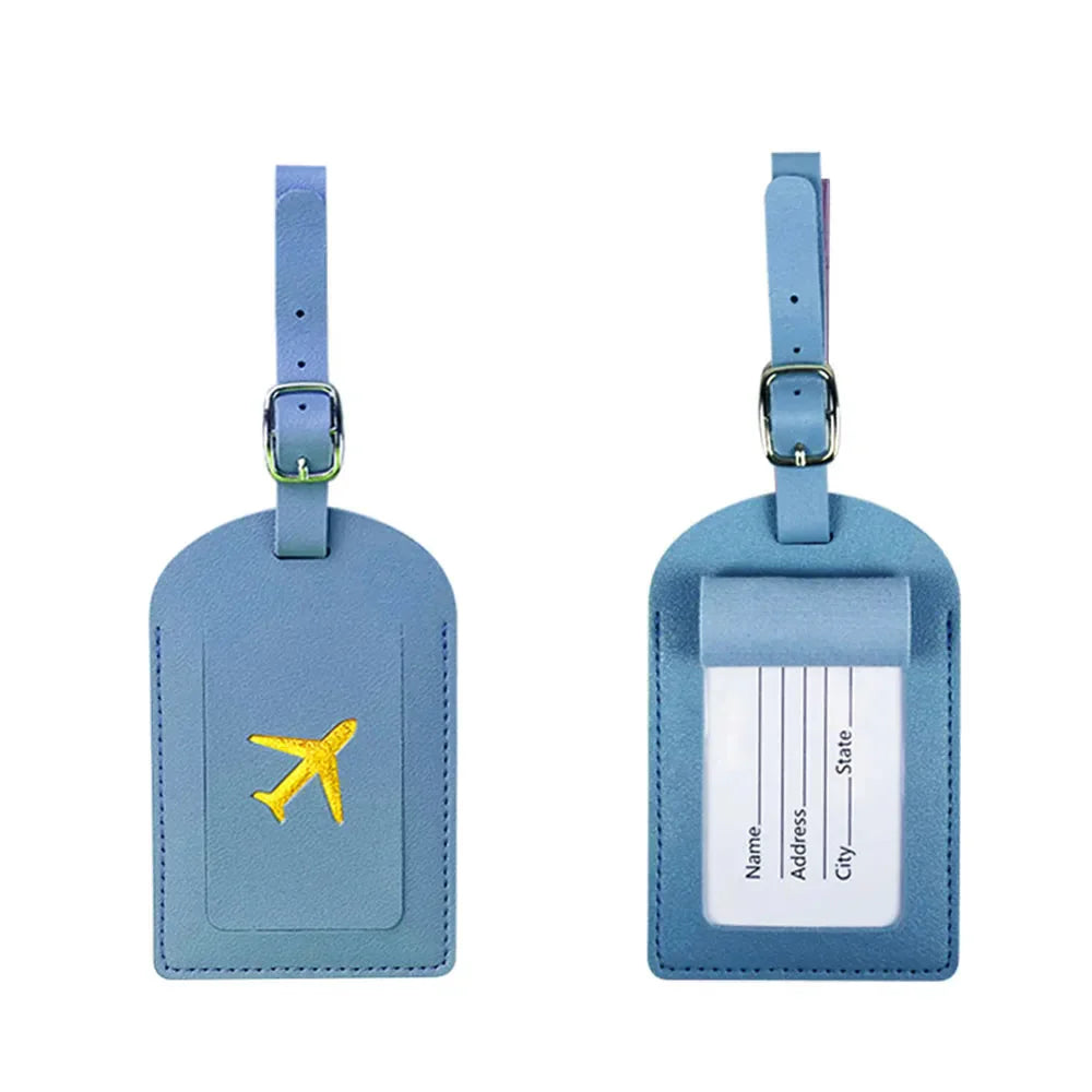 Étiquette Bagage de Voyage Personnalisée - Avion Bleu Marine – vue 10 – Yokabag