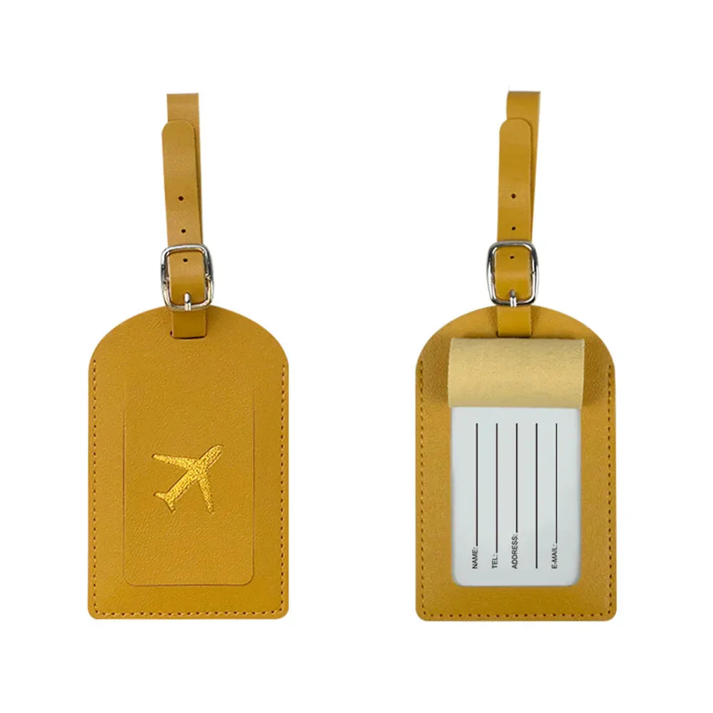 Étiquette Bagage de Voyage Personnalisée - Avion Marron – vue 11 – Yokabag
