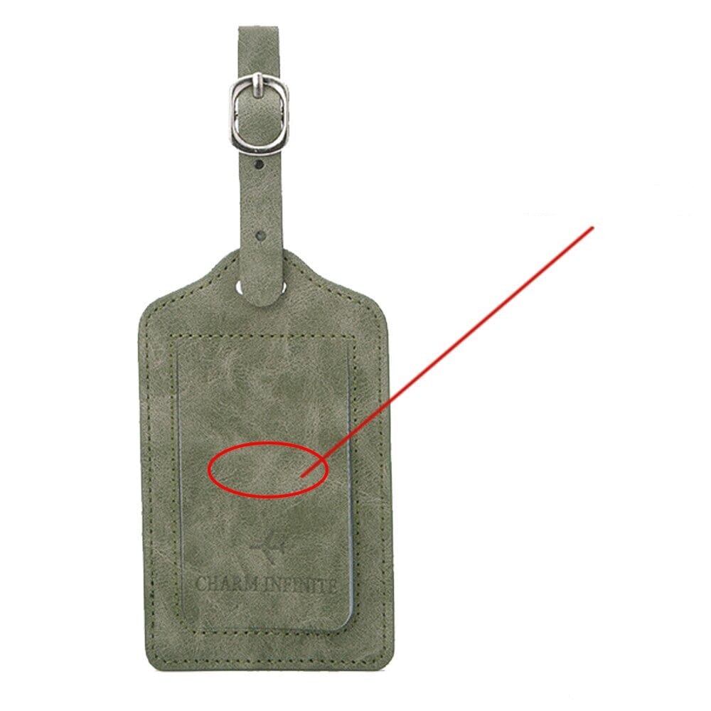 Étiquette Bagage de Voyage Personnalisée - Modèle Avion Rose – vue 8 – Yokabag