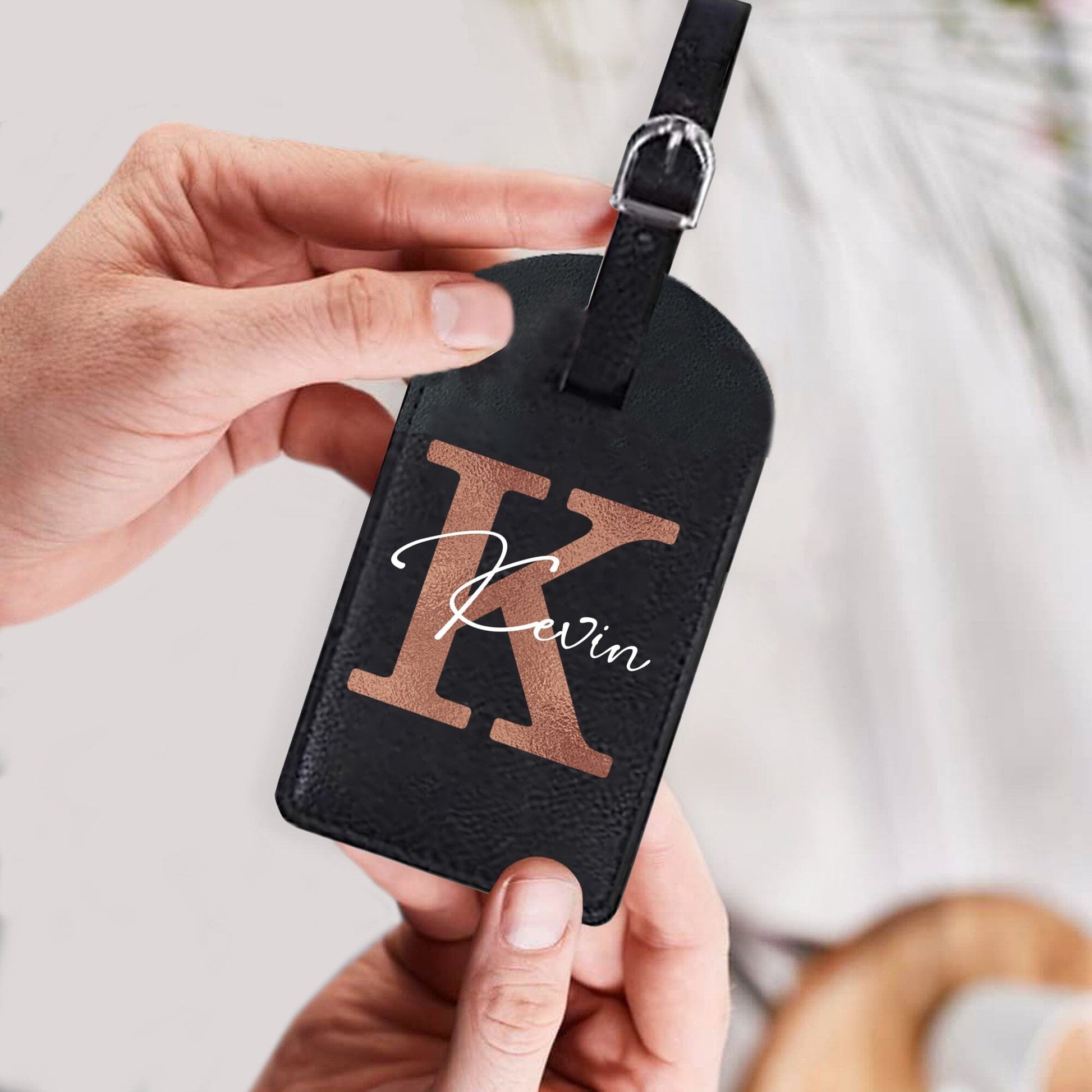 Étiquette Bagage Personnalisée - Prénom & Initiale D – vue 4 – Yokabag