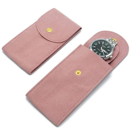 Étui de Voyage pour Montre en Velours Gris – vue 5 – Yokabag
