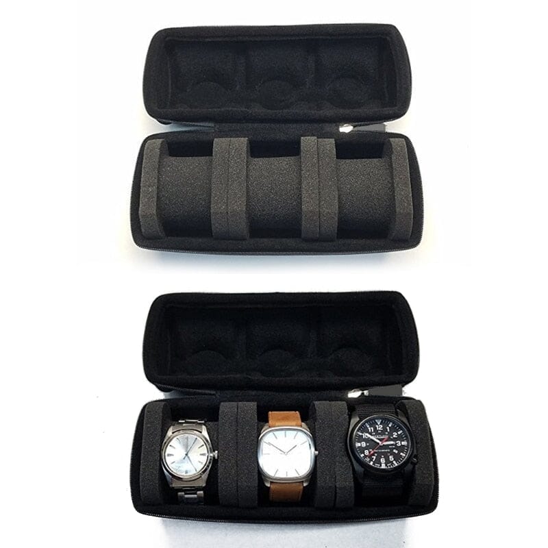 Étui de Voyage pour Montres - 3 Emplacements – vue 2 – Yokabag