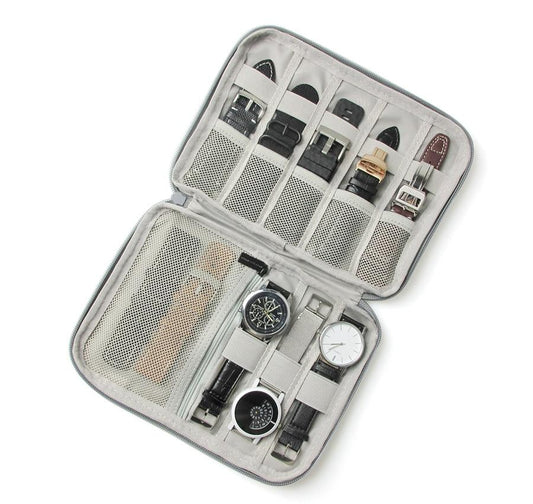 Étui de Voyage pour Montres - Gris (10 Montres) – vue 2 – Yokabag