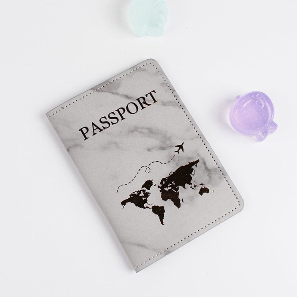 Étui Passeport Carte du Monde en Marbre - Édition Voyage – vue 5 – Yokabag