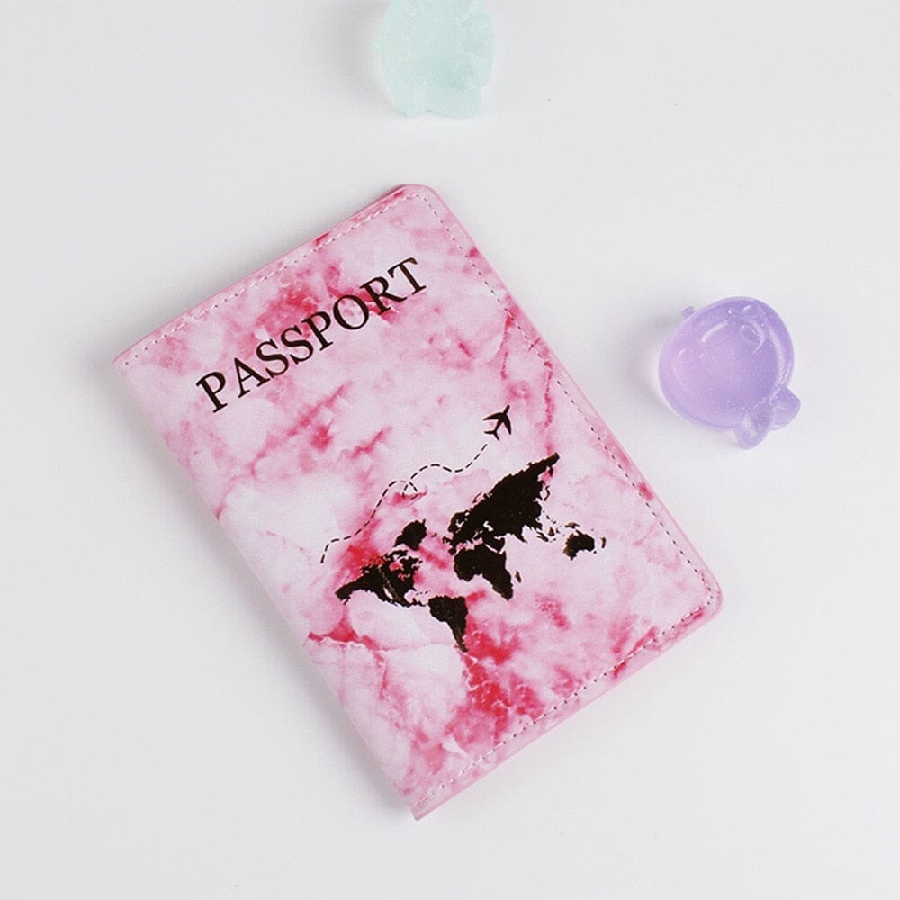 Étui Passeport Carte du Monde en Marbre - Édition Voyage – vue 6 – Yokabag