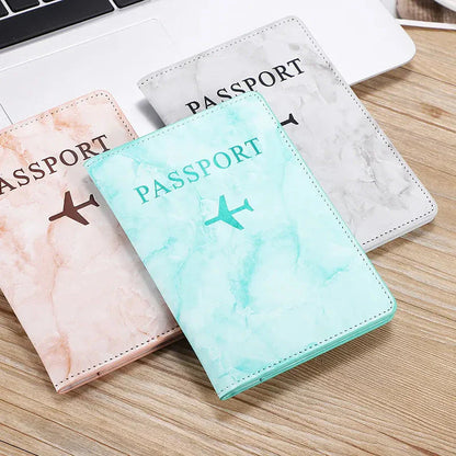 Étui Passeport Marbre - Voyage en Avion