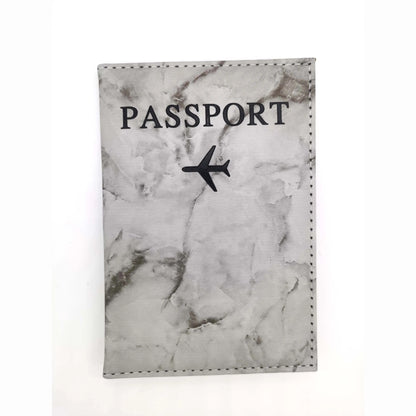Étui Passeport Marbre - Voyage en Avion Marron – vue 5 – Yokabag