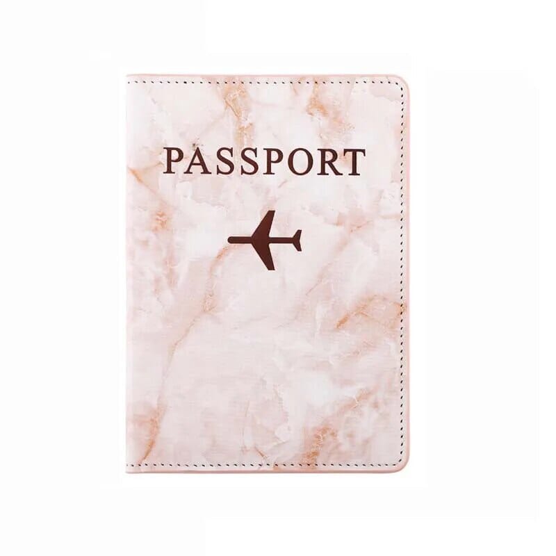 Étui Passeport Marbre - Voyage en Avion Jaune – vue 8 – Yokabag