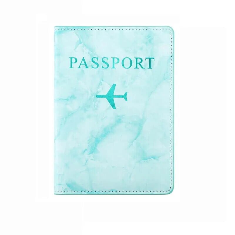 Étui Passeport Marbre - Voyage en Avion Orange – vue 4 – Yokabag