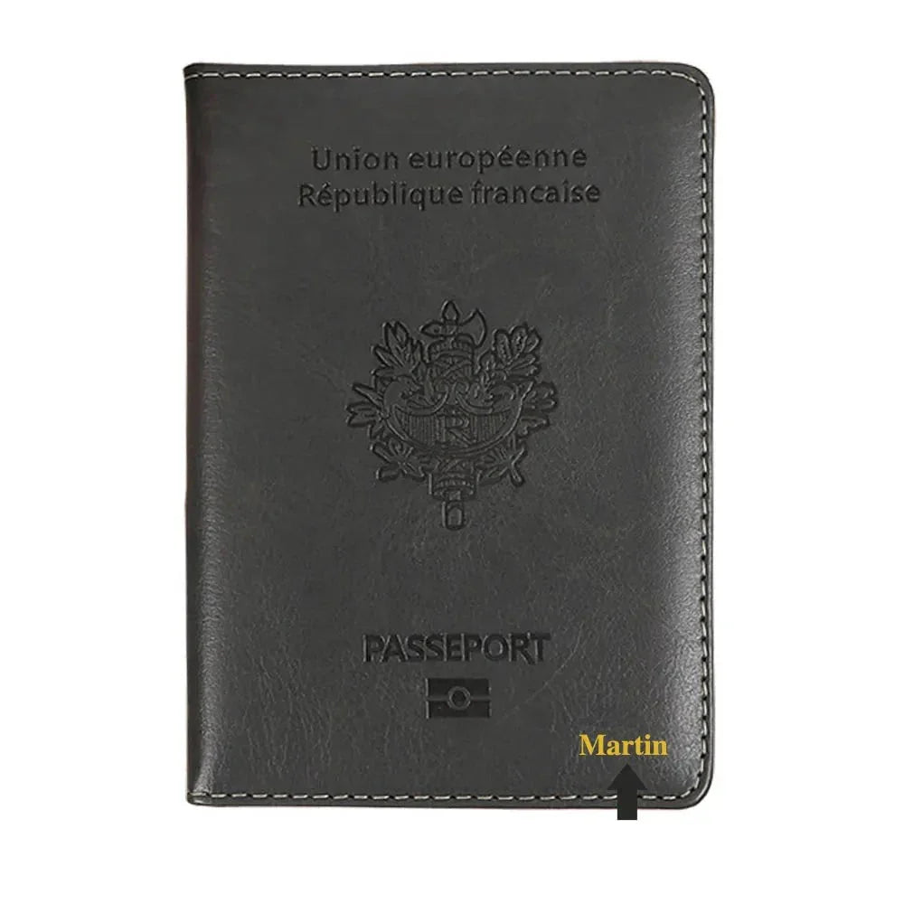 Étui Passeport Personnalisé Prénom - Destination France